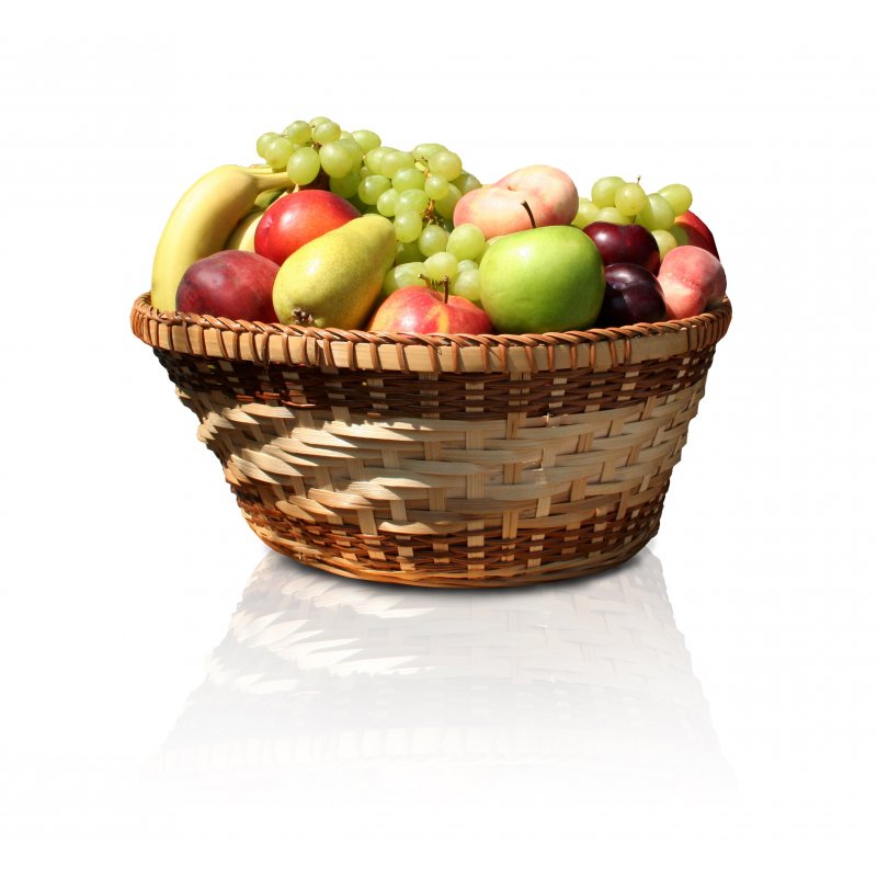 Fruktkurv m/epler,pærer,bananer 9kg
