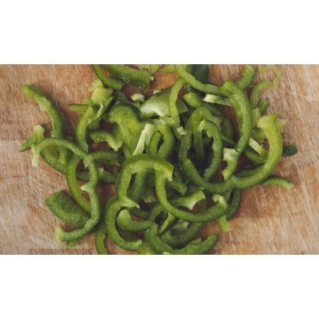 Grønn Paprika Skivet