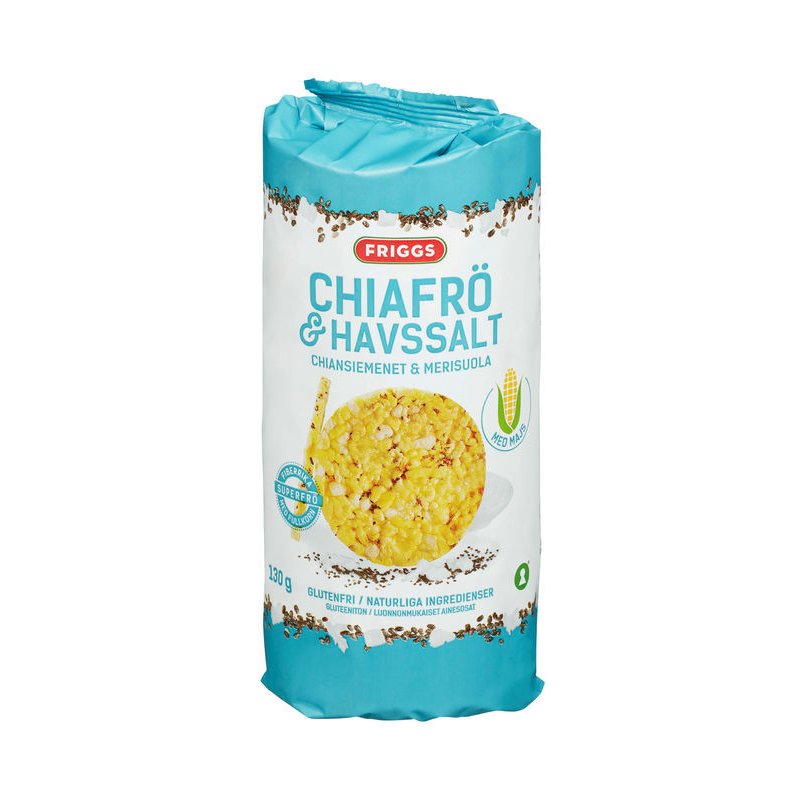 Maiskaker Chiafrø & Havsalt Friggs Maiskaker Chiafrø & Havsalt Friggs