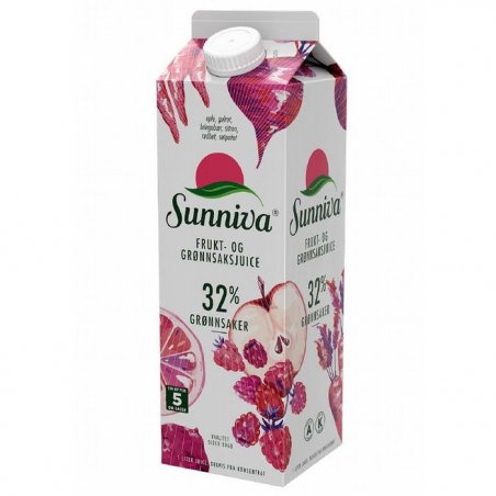 Sunniva Supri Eple Bringebær Grønnsaksjuice