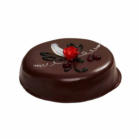 Sjokoladekake m/Glasert Marispanlokk