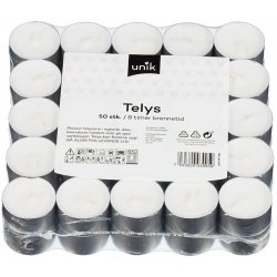 Telys Hvit 4 Timer Unik
