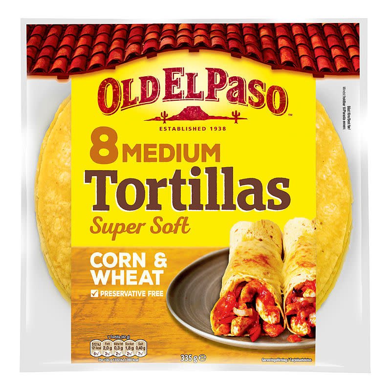 Tortillas Medium Corn&Wheat Old El Paso Tortillas Medium Corn&Wheat Old El Paso