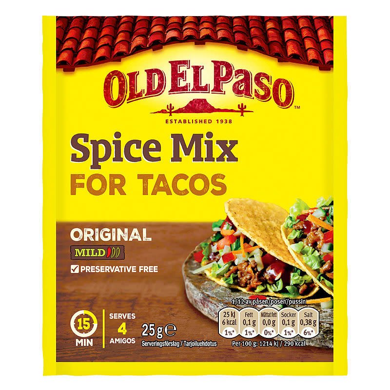 Taco Krydder Old El Paso Taco Krydder Old El Paso