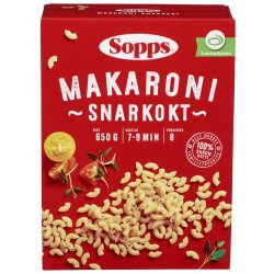 Makaroni Snarkokt Sopps