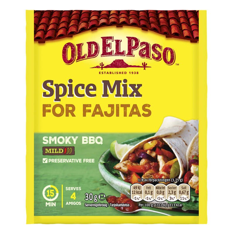 Fajitas Spice Mix Old El Paso Fajitas Spice Mix Old El Paso