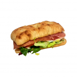 Focaccia m/Parmaskinke &...