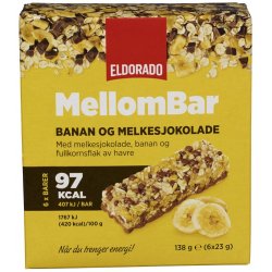 (UTSOLGT) Mellombar Banan&Sjokolade 138g Eldorado