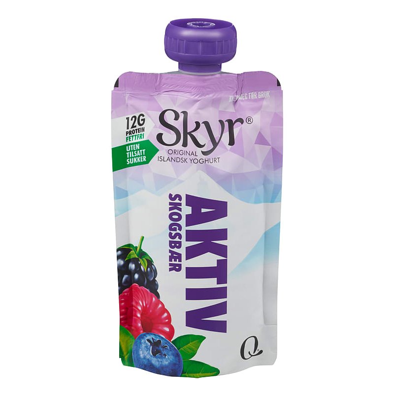 Skyr Aktiv Skogsbær Q Skyr Aktiv Skogsbær Q