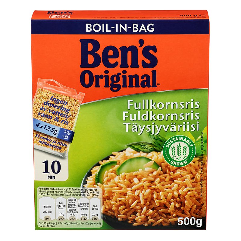 Fullkornris Boil in Bag Uncle Bens
