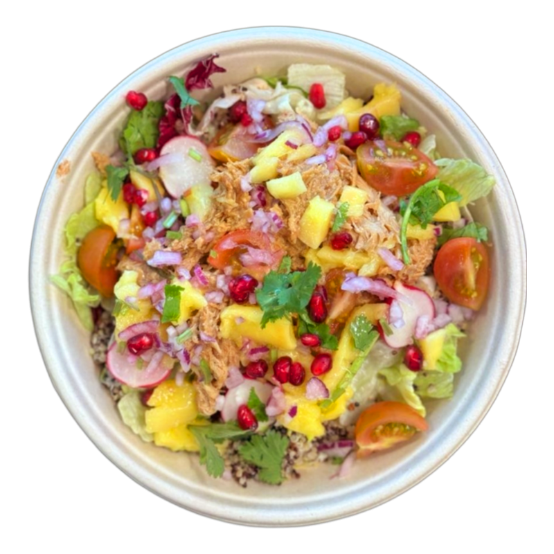 Kylling pulled m/Mango Salsa Kylling pulled m/Mango Salsa