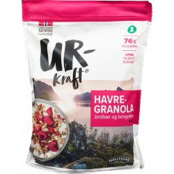 Havregranola Jordbær&Bringebær Urkraft