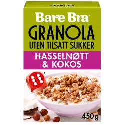 Granola Hasselnøtt&Kokos...