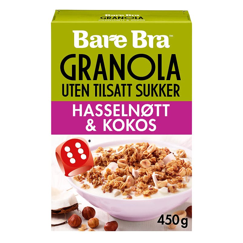Granola Hasselnøtt&Kokos Bare Bra