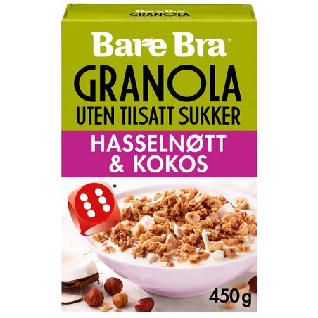 Granola Hasselnøtt&Kokos Bare Bra
