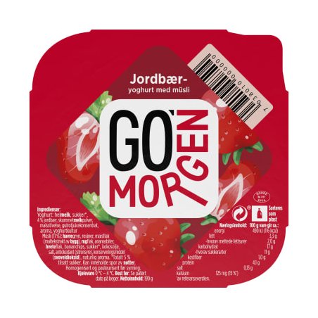 Go’morgen Jordbæryoghurt m/Müsli