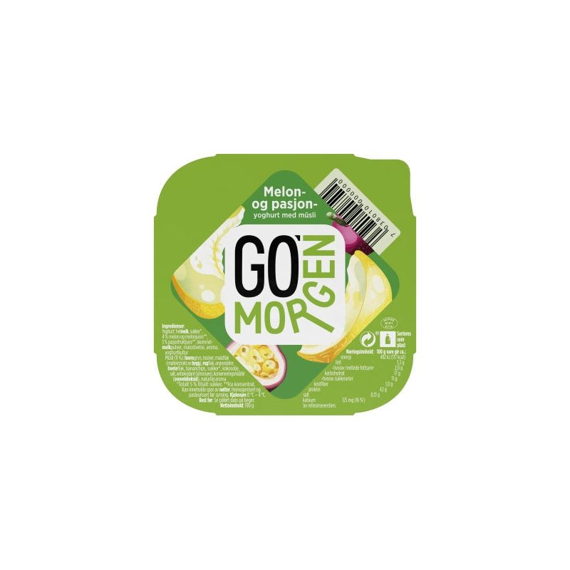 Go’morgen Melon- og pasjonsfruktyoghurt m/Granola