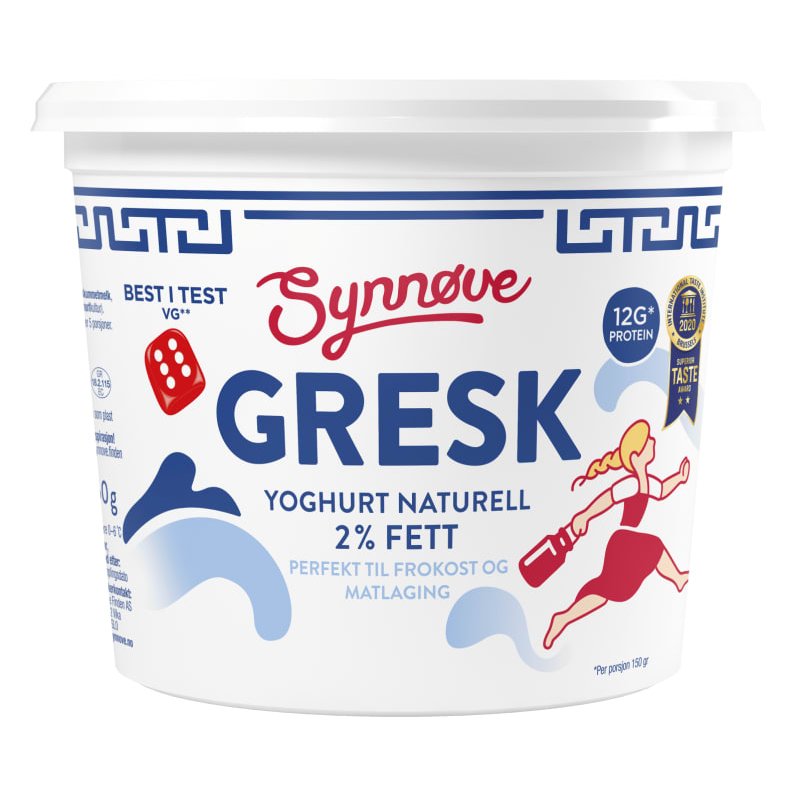Synnøve Gresk Yoghurt Naturell 750g