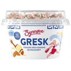 Synnøve Gresk Yoghurt Honning&Pekannøtt BRETT