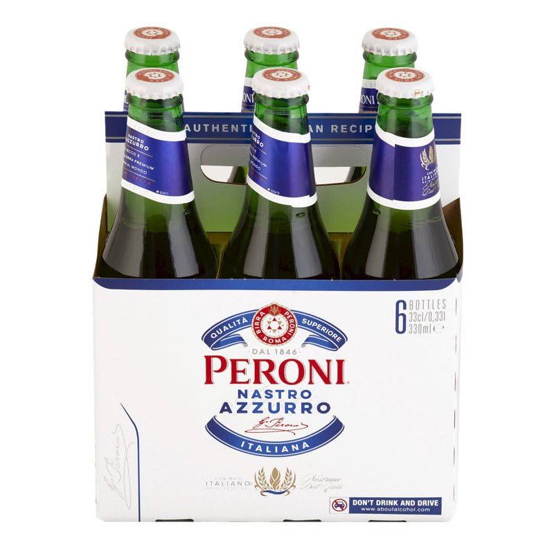 Peroni Nastro Azzurro Flaske 6-pack