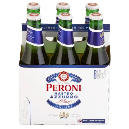 Peroni Nastro Azzurro Flaske 6-pack