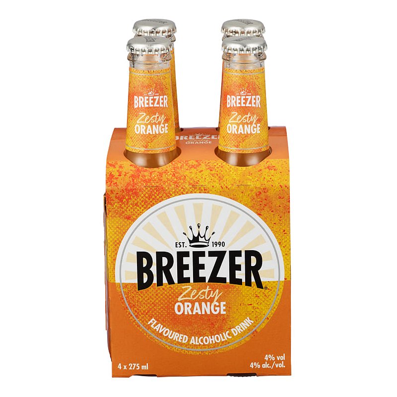 Bacardi Breezer Orange Flaske 4-pack