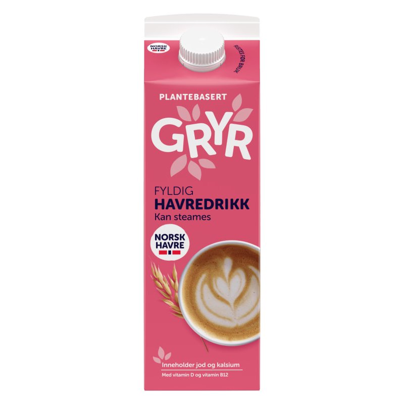 Gryr Fyldig Havredrikk Naturell Gryr Fyldig Havredrikk Naturell
