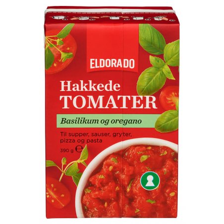 Hakkede Tomater m/Basilikum & Oregano Eldorado