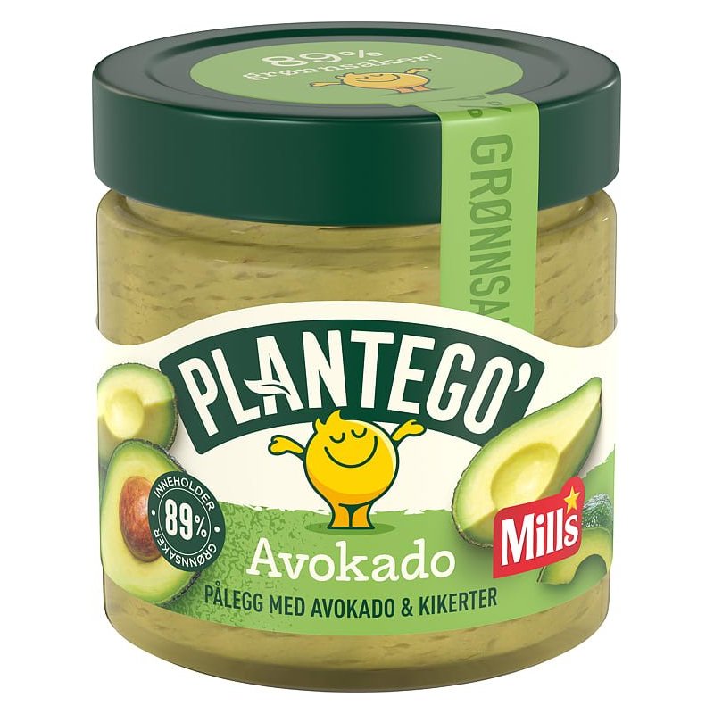 Grønnsakspålegg Avokado & Kikerter Plantego