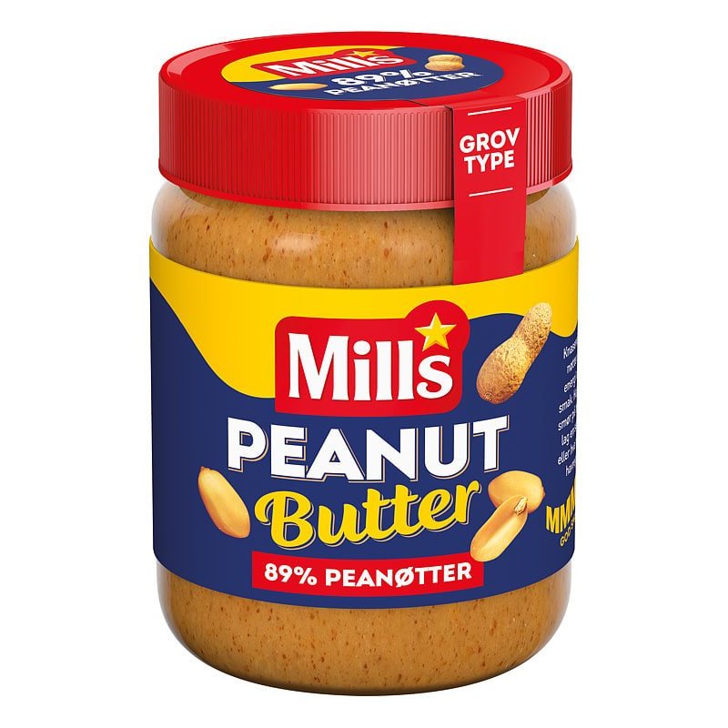 Peanøttsmør Grovt Mills