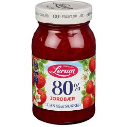 Jordbærsyltetøy 80% u/Sukker Lerum