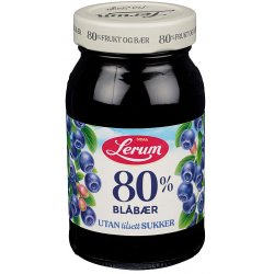 Blåbærsyltetøy 80% u/Sukker Lerum