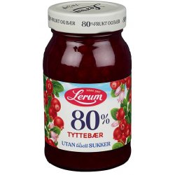 Tyttebærsyltetøy 80% u/Sukker Lerum
