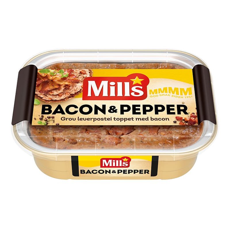 Baconpostei m/Pepper Mills