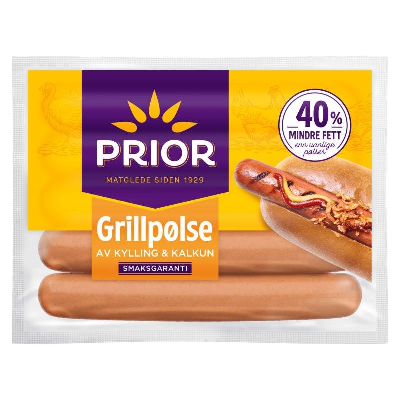 Grillpølser Kylling & Kalkun Prior