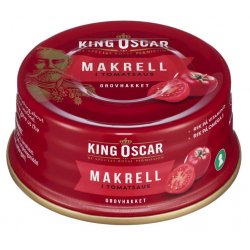 Makrell Grovrevet i Tomatsaus King Oscar