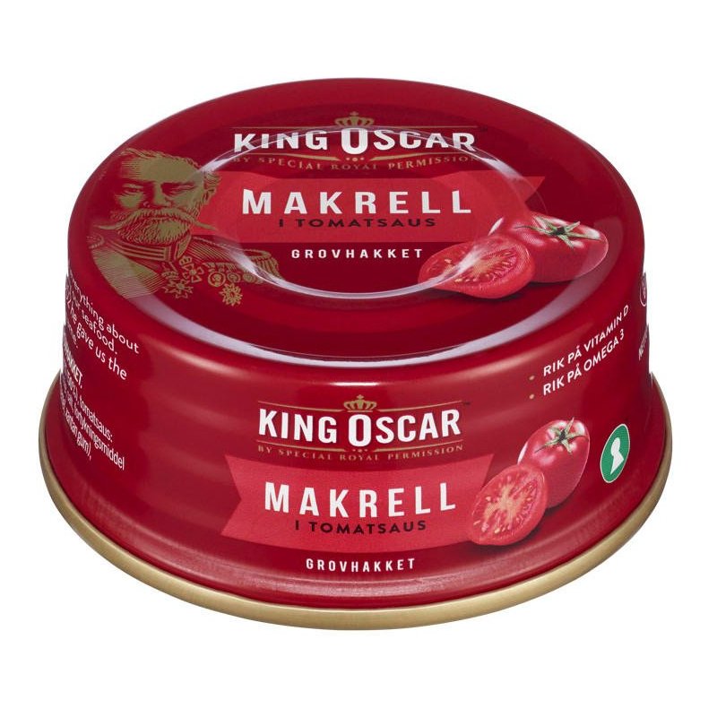 Makrell Grovrevet i Tomatsaus King Oscar
