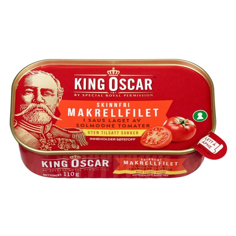 Makrell i Tomat Skinnfri King Oscar