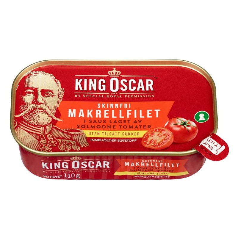 Makrell i Tomat Skinnfri King Oscar Makrell i Tomat Skinnfri King Oscar