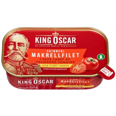 Makrell i Tomat Skinnfri King Oscar