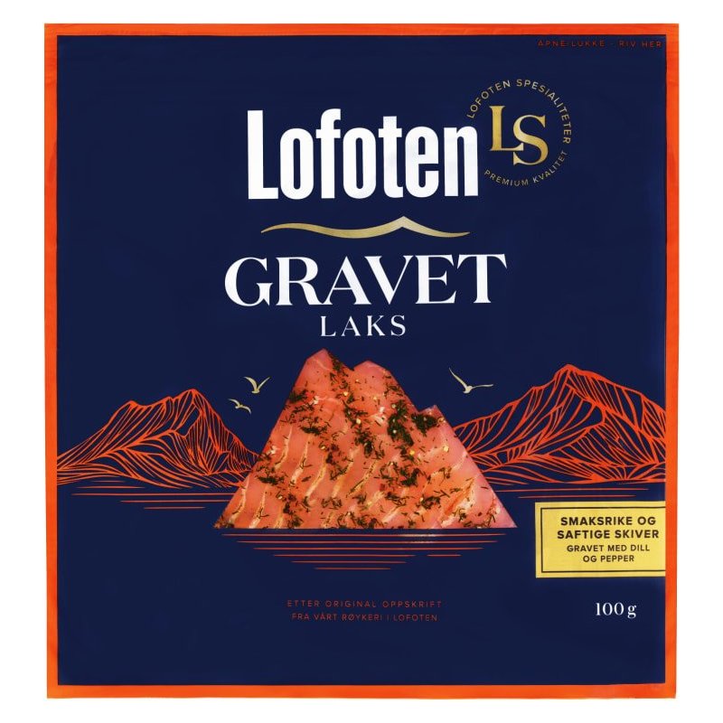 Gravet Laks Skivet Lofoten