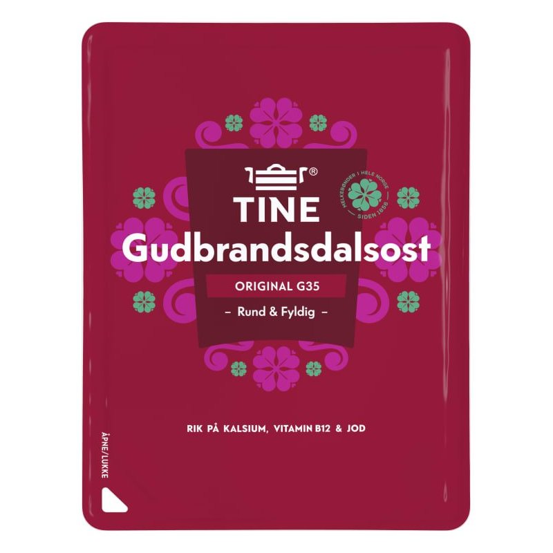Gudbrandsdalsost G35 Skivet Tine Gudbrandsdalsost G35 Skivet Tine