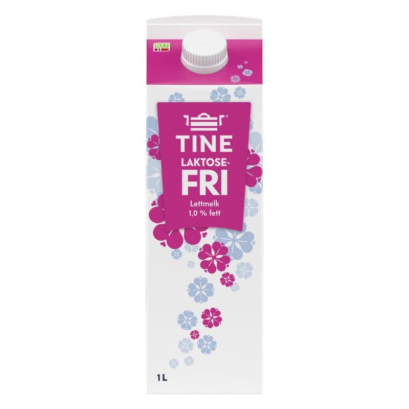 Laktosefri Lettmelk 1% Tine Laktosefri Lettmelk 1% Tine