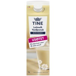 Lettmelk Vanilje 1,0 % UTEN Tine