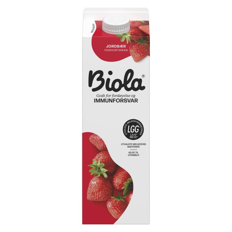 Biola Syrnet Melk Jordbær