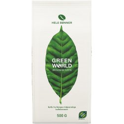 Green World Kaffe Hele Bønner Økologisk