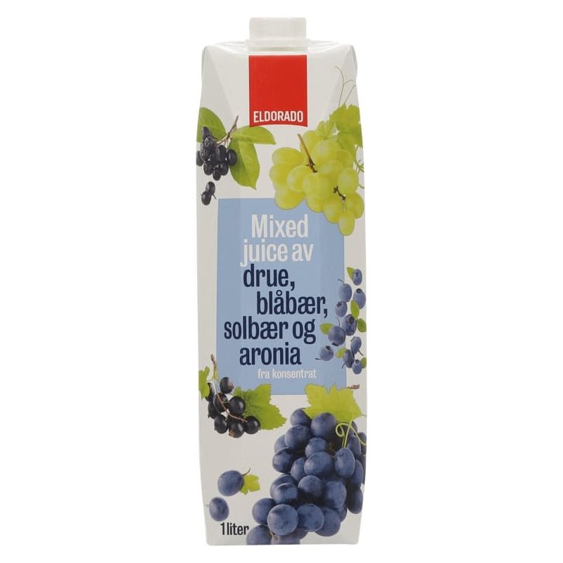Juice m/Druer,Blåbær&Solbær Eldorado Juice m/Druer,Blåbær&Solbær Eldorado