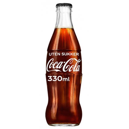 Coca Cola Uten Sukker Glassflaske