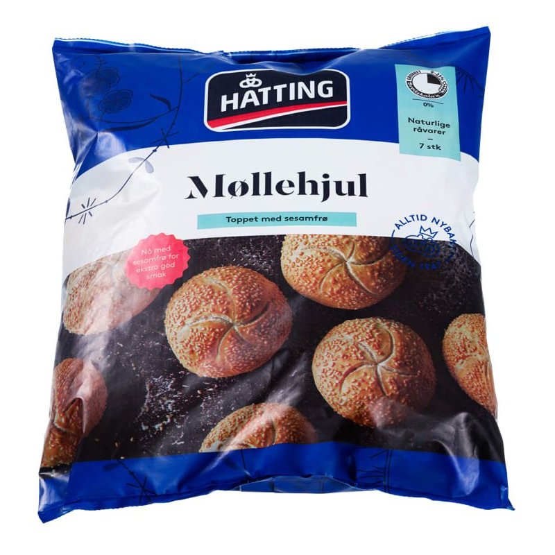 Møllehjul Fine m/Sesamfrø Hatting