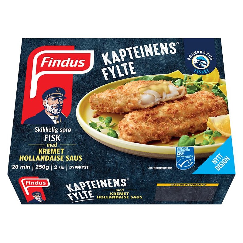 Kapteinens Fylte Fisk m/Hollandaise Findus